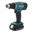 Аккумуляторная дрель-шуруповерт Makita DDF453SYE+набор сверл D-20769+очки PGW-180110/CLEAR+перчатки PGH-160350-L — Фото 2